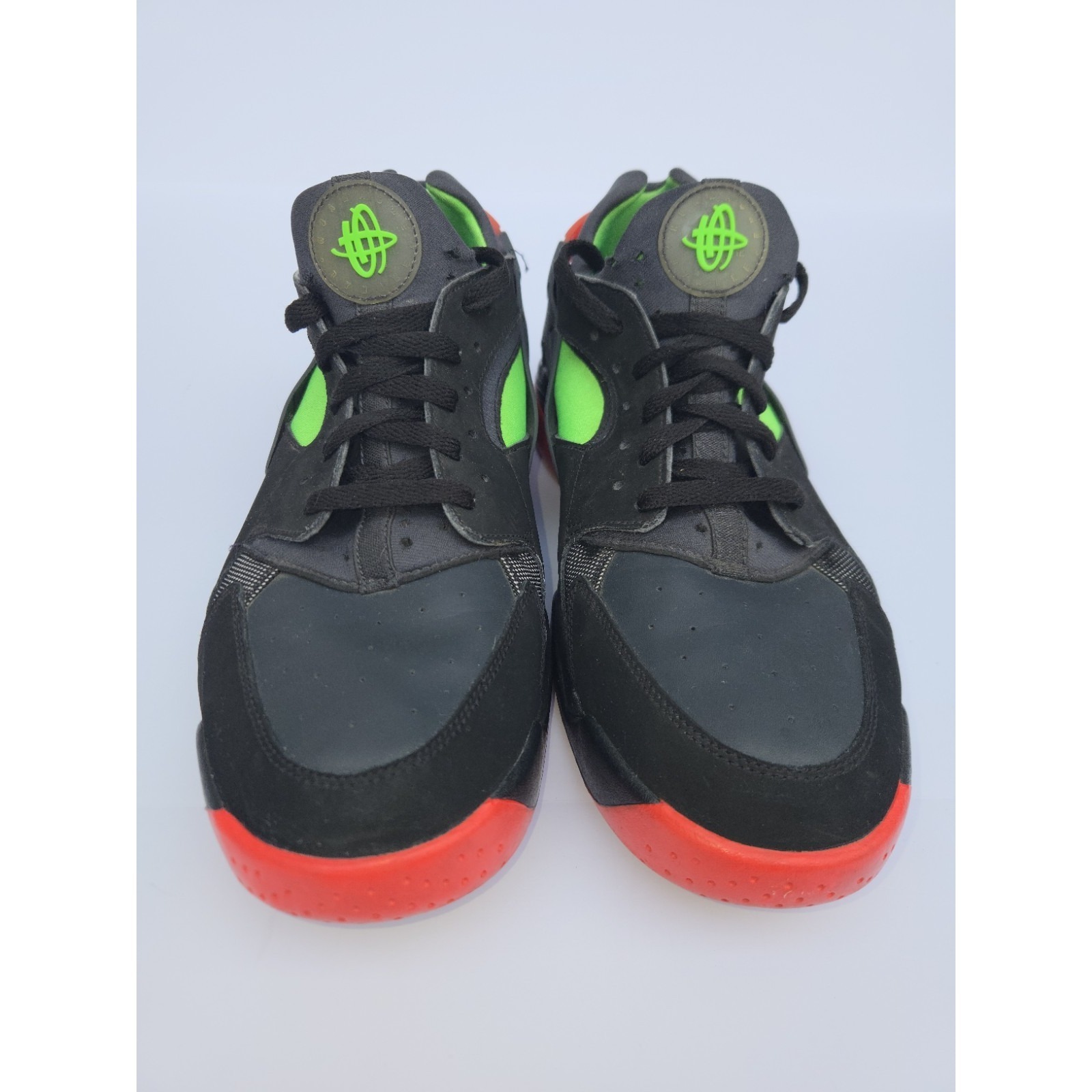 Nike Air Flight Huarache Low Mens Size 11 Black Green Red Basketball Shoes